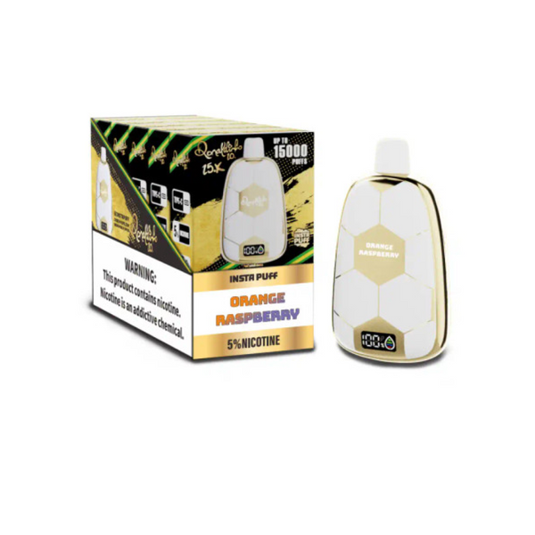 RONALDINHO 15000 PUFFS 5% ORANGE RASPBERRY