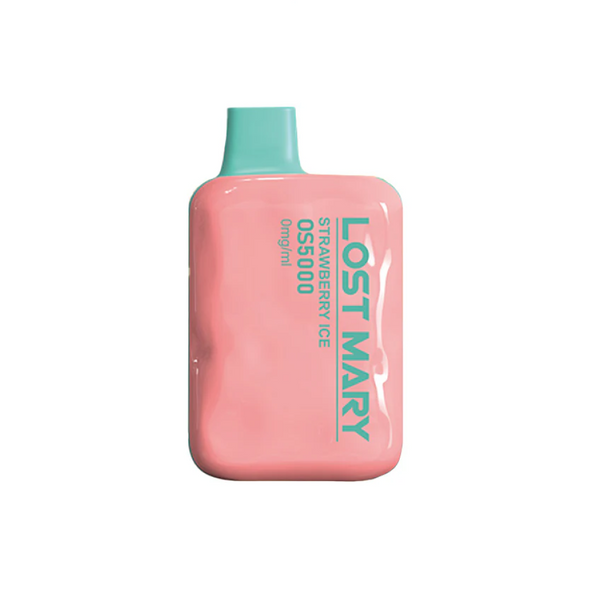 LOST MARY 0S5000 ZERO NIC 5000 PUFFS 0%  STRAWBERRY ICE