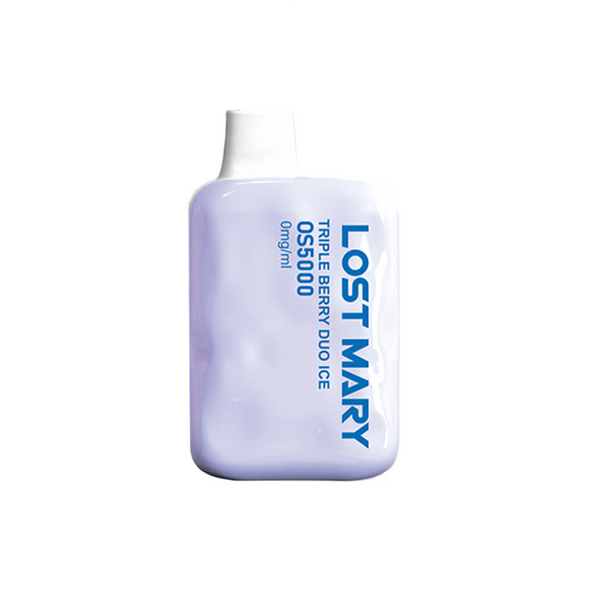 LOST MARY 0S5000 ZERO NIC 5000 PUFFS 0%  TRIPLE BERRY DUO ICE